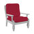 Housse extensible unie spéciale fauteuil rustique (bordeaux)