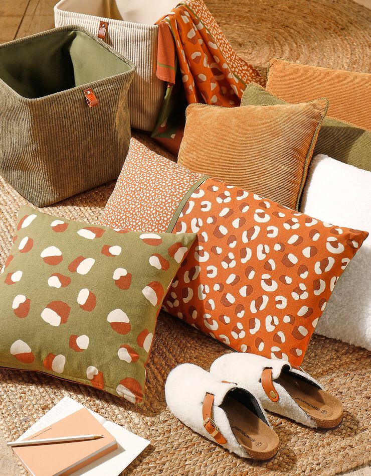 Housse de coussin rectangulaire imprimé Savana - lot de 2 (caramel) Housse de coussin rectangulaire imprimé Savana - lot de 2 (caramel)