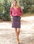 Jupe cargo coupe droite (prune)