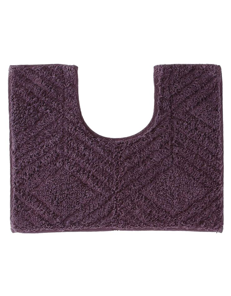 Tapis de bain Géométrique  (aubergine)