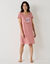 Chemise de nuit courte manches courtes  (rose)