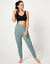 Pantalon de yoga en maille, coupe ultra confort (vert d'eau)