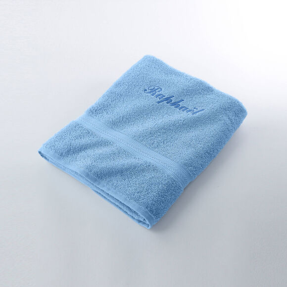 Collection serviettes de bain personnalisables confort moelleux (bleuet)