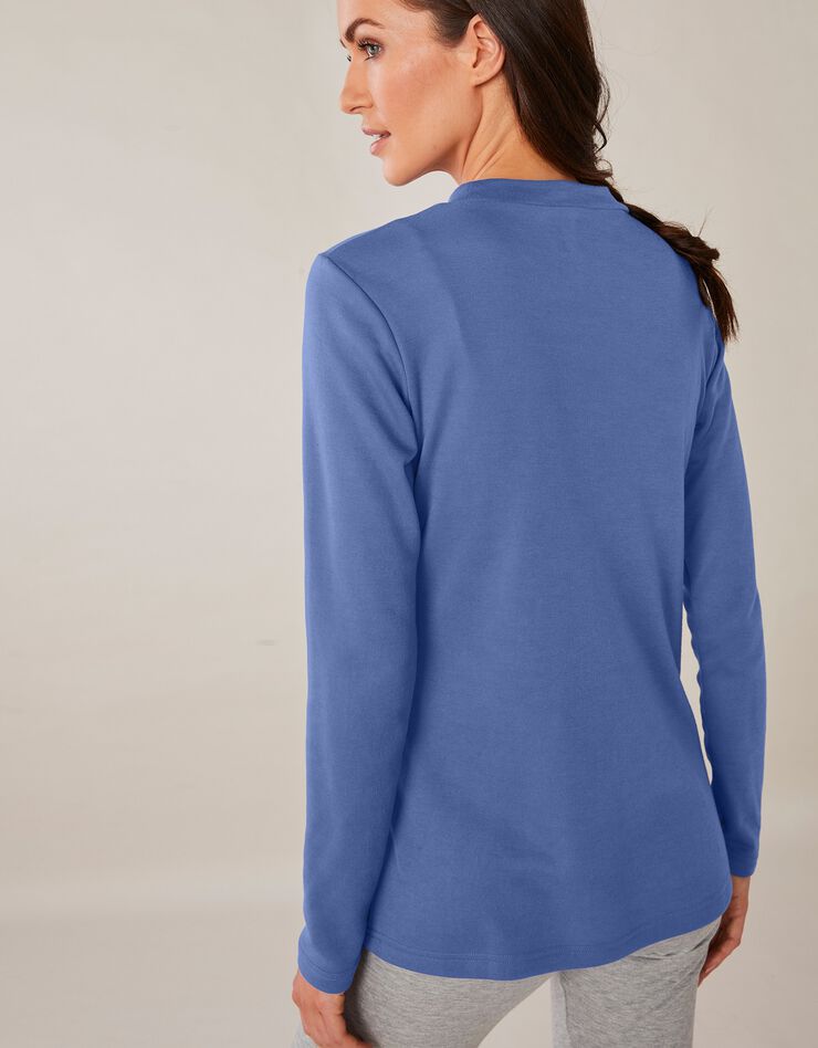 Tee-shirt thermique col montant - manches longues (bleu jean) Tee-shirt thermique col montant - manches longues (bleu jean)