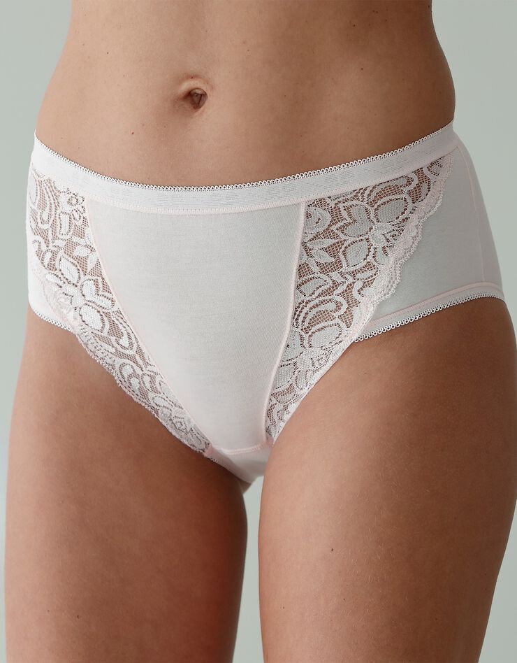Culotte maxi dentelle - lot de 3 (kaki + rose + terracotta)
