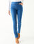 Jegging droit ultra stretch, maille effet jean (stone)