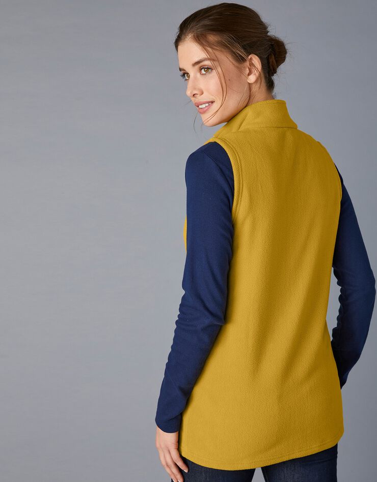 Veste polaire zippée sans manches (miel) Veste polaire zippée sans manches (miel)