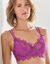 Soutien-gorge tulle tattoo tulle brod&eacute; avec armatures - lot de 2 (vert + violine)