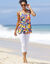 Legging 3/4 en coton issu de l'agriculture biologique (blanc)