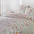 Linge de lit Alexia imprim&eacute; - coton 57 fils/cm&sup2; (rose)