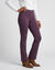 Legging bootcut uni, taille &eacute;lastiqu&eacute;e (prune)