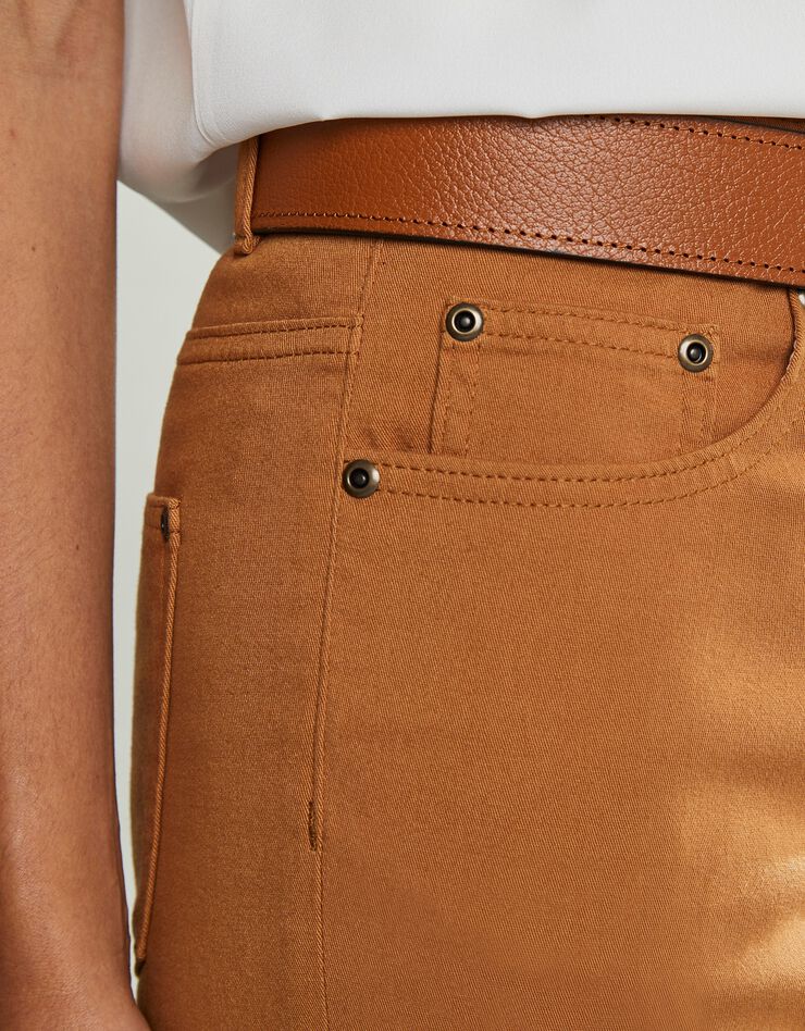 Pantalon droit stretch (noisette) Pantalon droit stretch (noisette)
