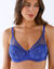 Soutien-gorge forme embo&icirc;tante dentelle et tulle Salom&eacute; &ndash; avec armatures (bleu)