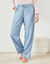 Pantalon de pyjama imprimé fleuri (bleu / rose)