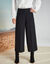 Pantalon taille haute, effet jupe-culotte (noir) Pantalon taille haute, effet jupe-culotte (noir)
