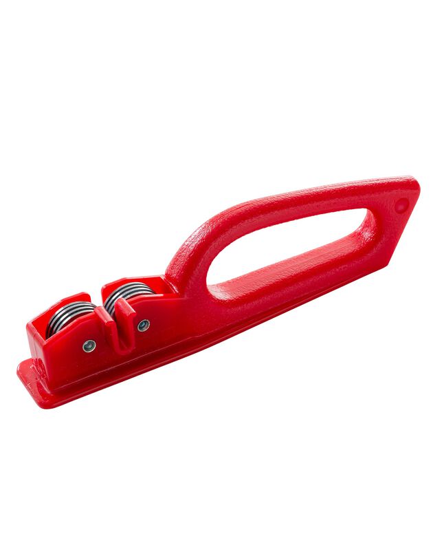 Aiguiseur manuel couteaux (rouge)