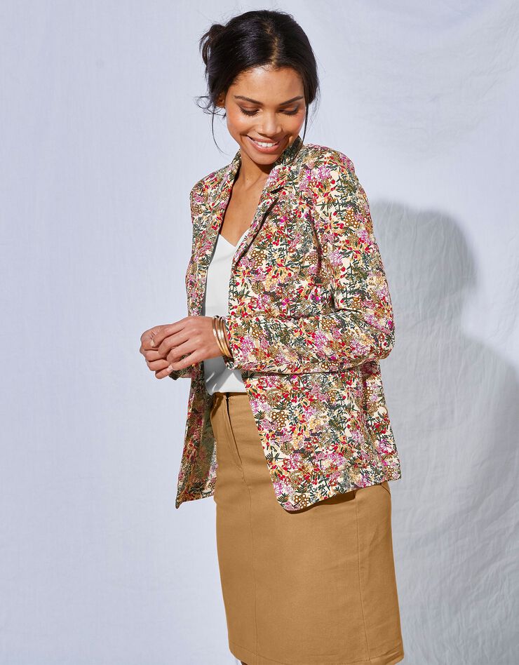 Veste fluide imprimée (havane) Veste fluide imprimée (havane)