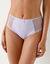 Culotte maxi dentelle coton imprimé Tropea - lot de 4  (parme + marine)