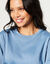 Sweat molleton uni (bleu jean)