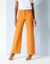 Pantalon couleur coupe large 5 poches (safran)