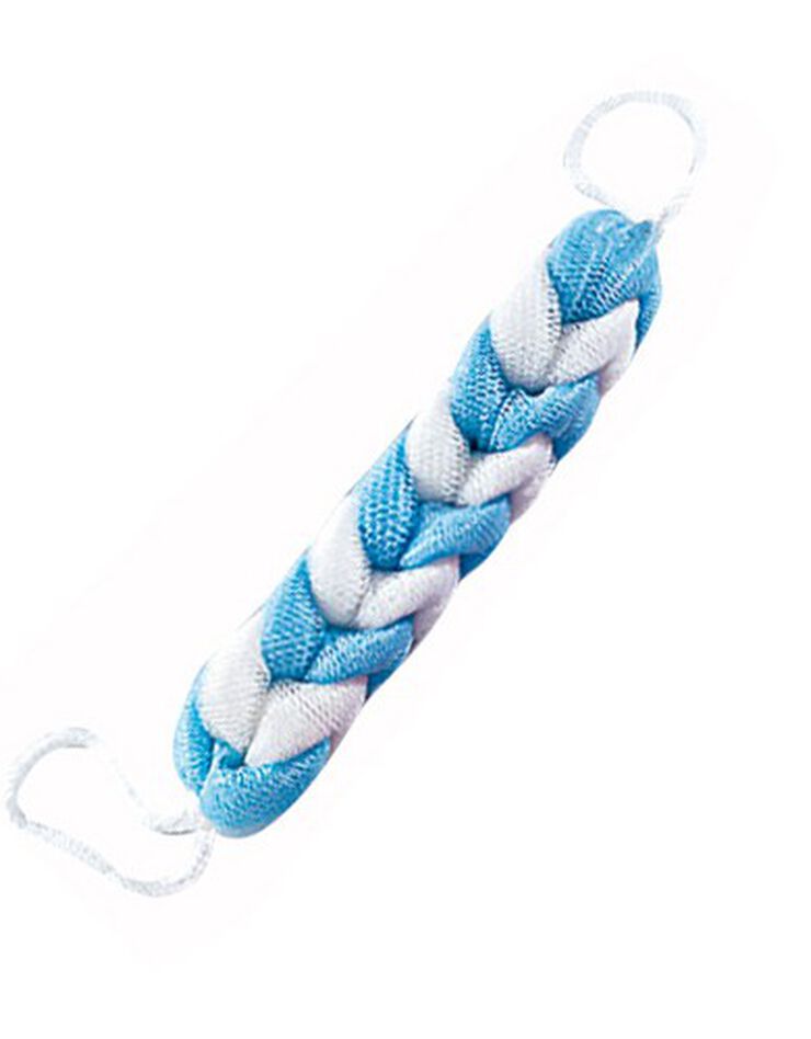 Tresse de douche (bleu / blanc)