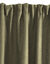Rideau occultant et isolant finition galon fronceur (kaki)