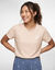 T-shirt pyjama &laquo;&nbsp;charme botanique&nbsp;&raquo; manches courtes (p&ecirc;che)