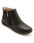 Boots double fermeture zippée, semelle confort amovible (noir)