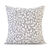 Couvre-lit jacquard motif Feuilles (gris / blanc)