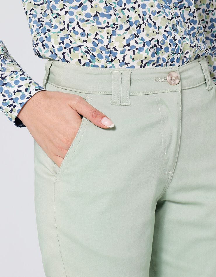 Pantalon chino stretch (vert clair) Pantalon chino stretch (vert clair)