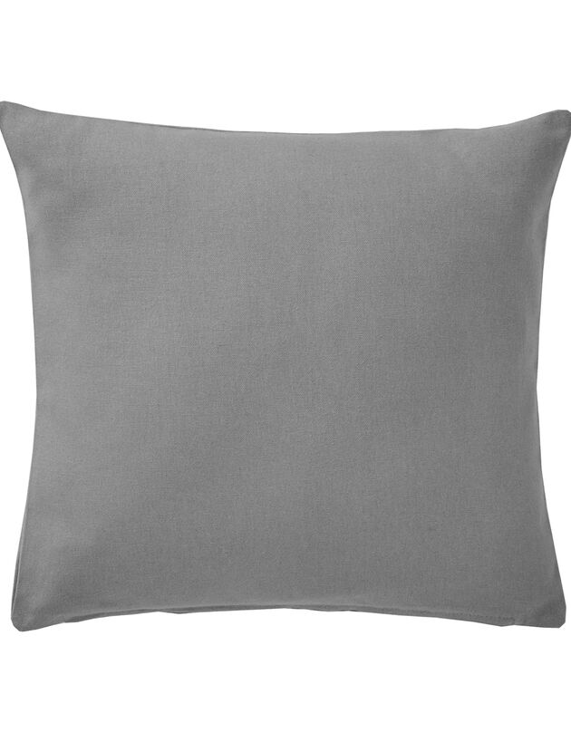 Housse de coussin unie bachette - lot de 2 (gris perle)