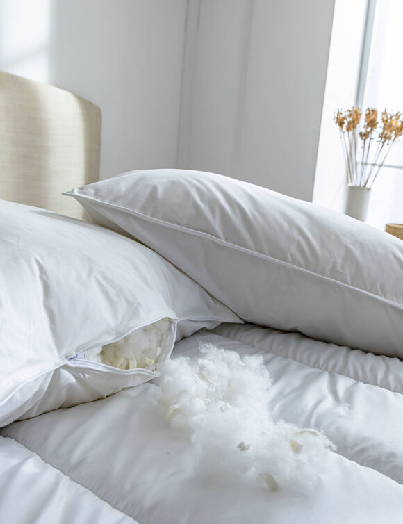 Oreiller modulable en latex (blanc)