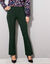 Legging bootcut uni, taille élastiquée (vert sapin)