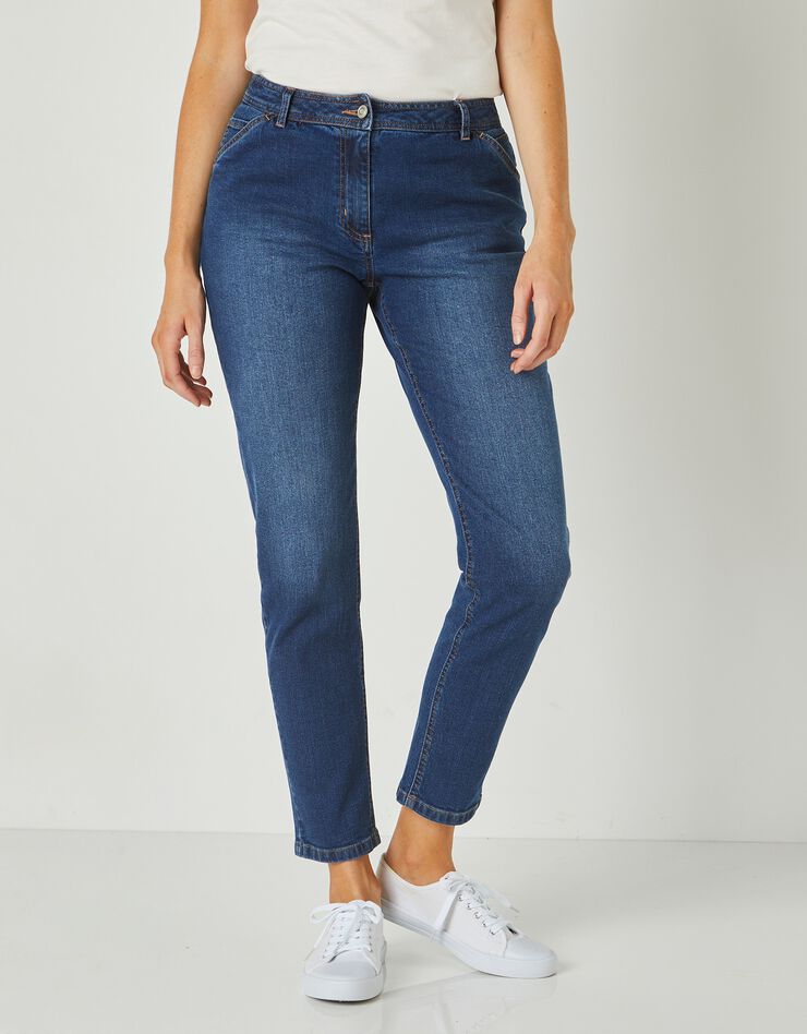Pantalon mom, denim stretch (stone) Pantalon mom, denim stretch (stone)