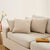 Housse de coussin tissage chenille - lot de 2 (naturel)