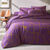 Linge de lit Geoffroy en coton &agrave; motifs graphiques (figue)