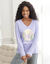 Tee-shirt manches longues "Nature Sauvage" (parme)