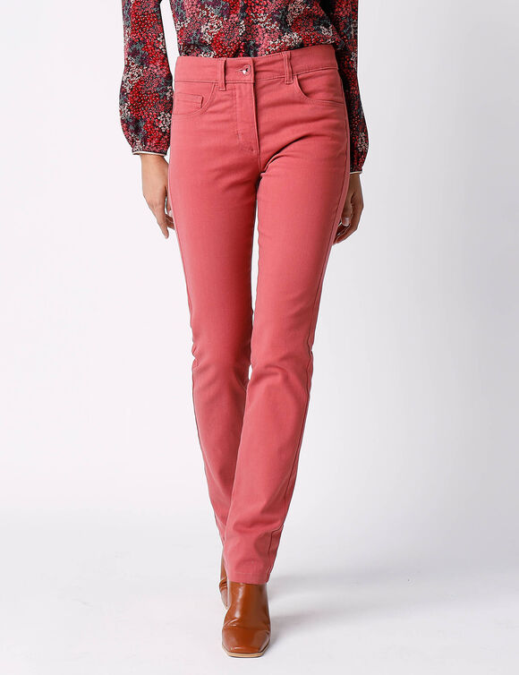 Pantalon droit gainant - grande stature entrej. 78 cm (terracotta)