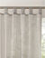 Panneau voile uni finition pattes (gris perle)