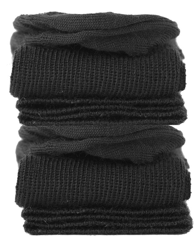 Mi-bas jambes sensibles - lot de 2 paires (noir)