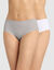 Culotte coton stretch Body Touch - Lot de 2 (blanc + gris)