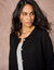 Cardigan uni maille fantaisie (noir) Cardigan uni maille fantaisie (noir)