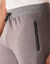 Pantalon de jogging bas resserrés détails contrastés (gris chiné)