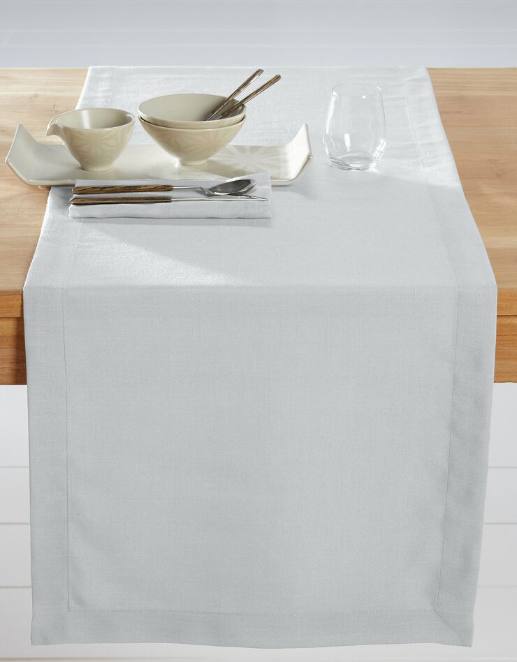 Nappe aspect lin (gris perle) Nappe aspect lin (gris perle)