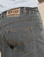 Short denim élastiqué côtés (gris)