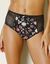 Culotte maxi dentelle coton uni et imprimé floral Tropea - lot de 4 (grenade + noir)