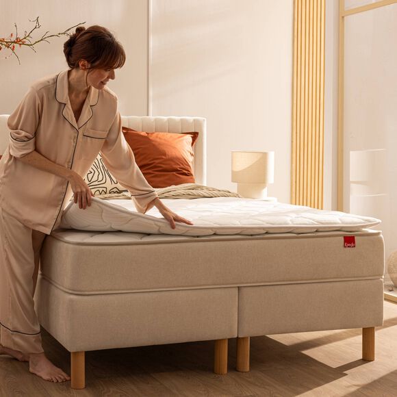 Surmatelas confort moelleux Ep&eacute;da (blanc)