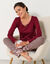 T-shirt imprimé fleurs - manches longues (cerise) T-shirt imprimé fleurs - manches longues (cerise)