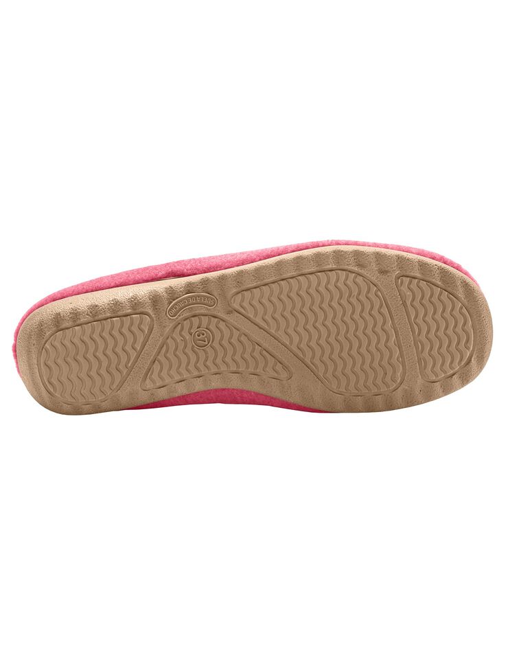 Ballerines feutrine avec fleur appliquée (framboise) Ballerines feutrine avec fleur appliquée (framboise)