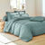 Linge de lit uni coton (céladon)